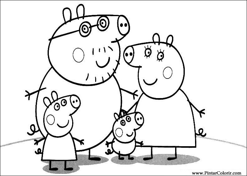 Página para colorir: Peppa Pig (desenhos animados) #44065 - Páginas para Colorir Imprimíveis Gratuitamente