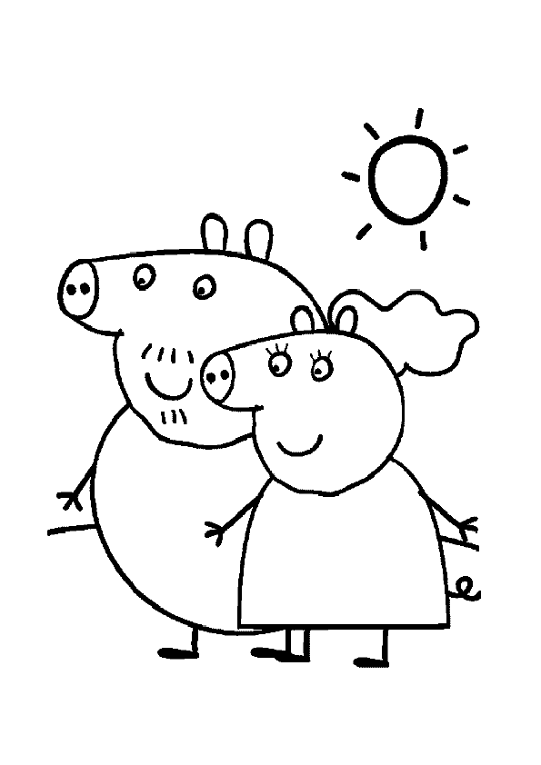 Página para colorir: Peppa Pig (desenhos animados) #44070 - Páginas para Colorir Imprimíveis Gratuitamente