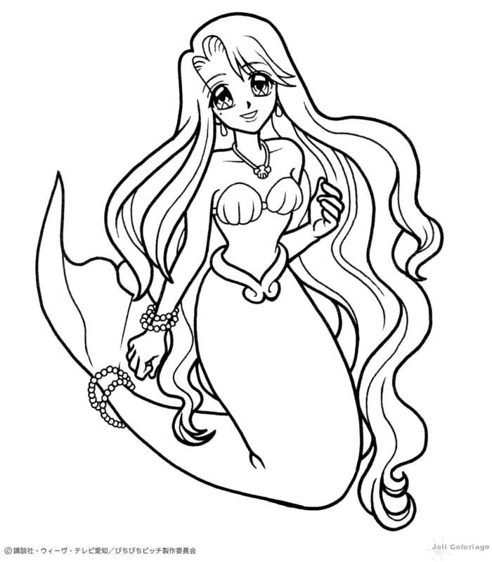 Página para colorir: Pichi Pichi Pitch: Mermaid Melody (desenhos animados) #53650 - Páginas para Colorir Imprimíveis Gratuitamente