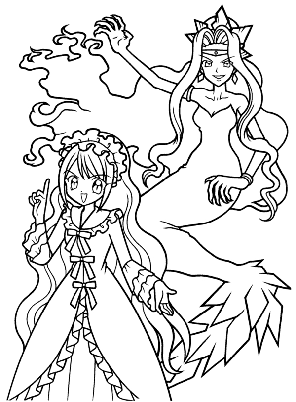 Página para colorir: Pichi Pichi Pitch: Mermaid Melody (desenhos animados) #53785 - Páginas para Colorir Imprimíveis Gratuitamente