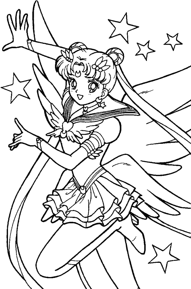 Página para colorir: Sailor Moon (desenhos animados) #50231 - Páginas para Colorir Imprimíveis Gratuitamente