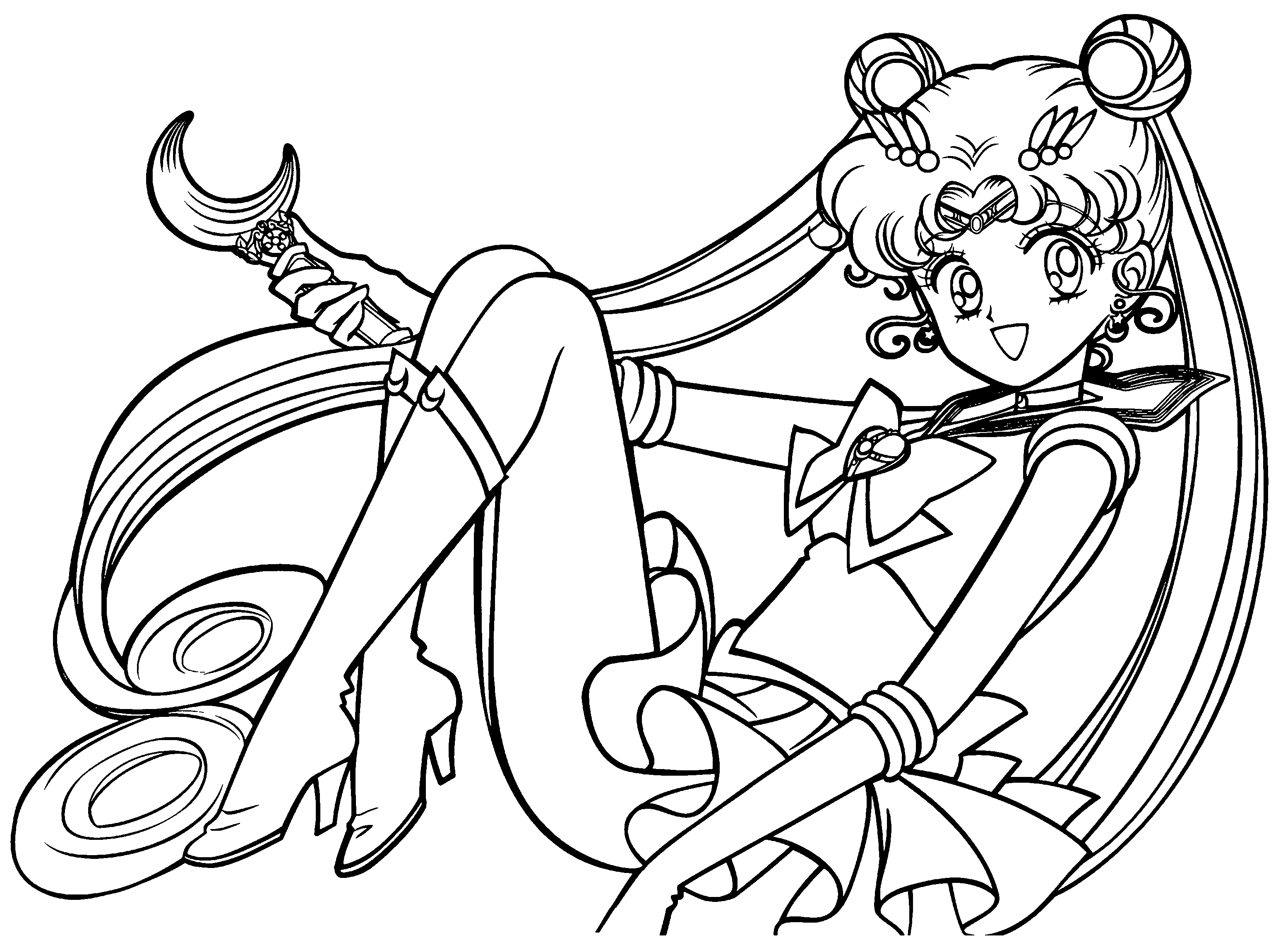 Página para colorir: Sailor Moon (desenhos animados) #50238 - Páginas para Colorir Imprimíveis Gratuitamente
