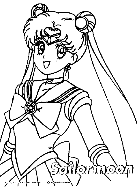 Página para colorir: Sailor Moon (desenhos animados) #50252 - Páginas para Colorir Imprimíveis Gratuitamente