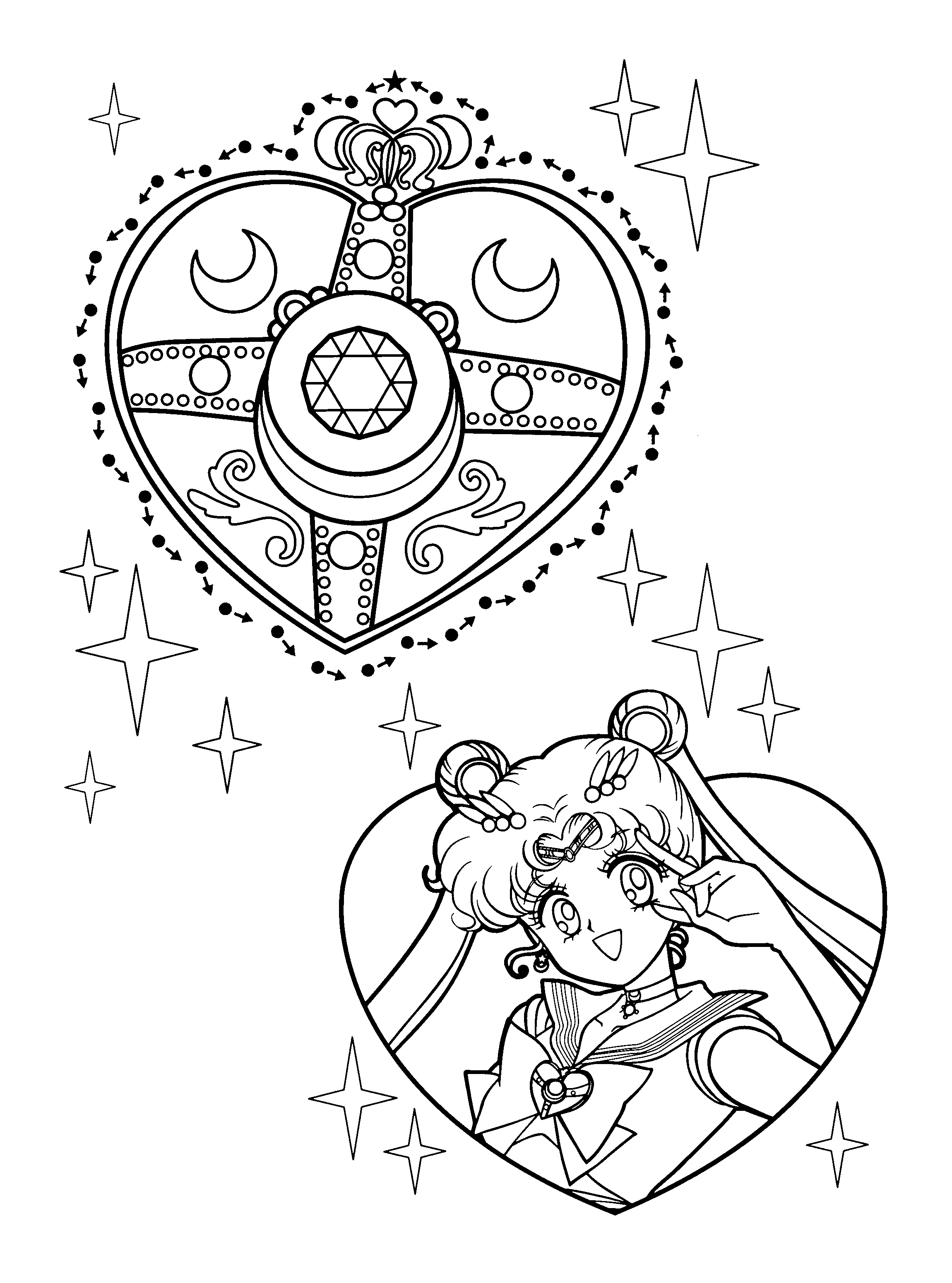 Página para colorir: Sailor Moon (desenhos animados) #50253 - Páginas para Colorir Imprimíveis Gratuitamente