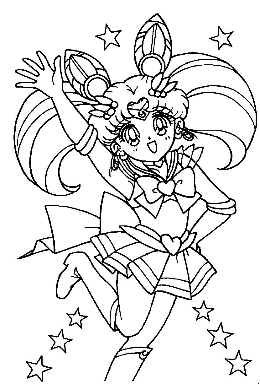 Página para colorir: Sailor Moon (desenhos animados) #50256 - Páginas para Colorir Imprimíveis Gratuitamente
