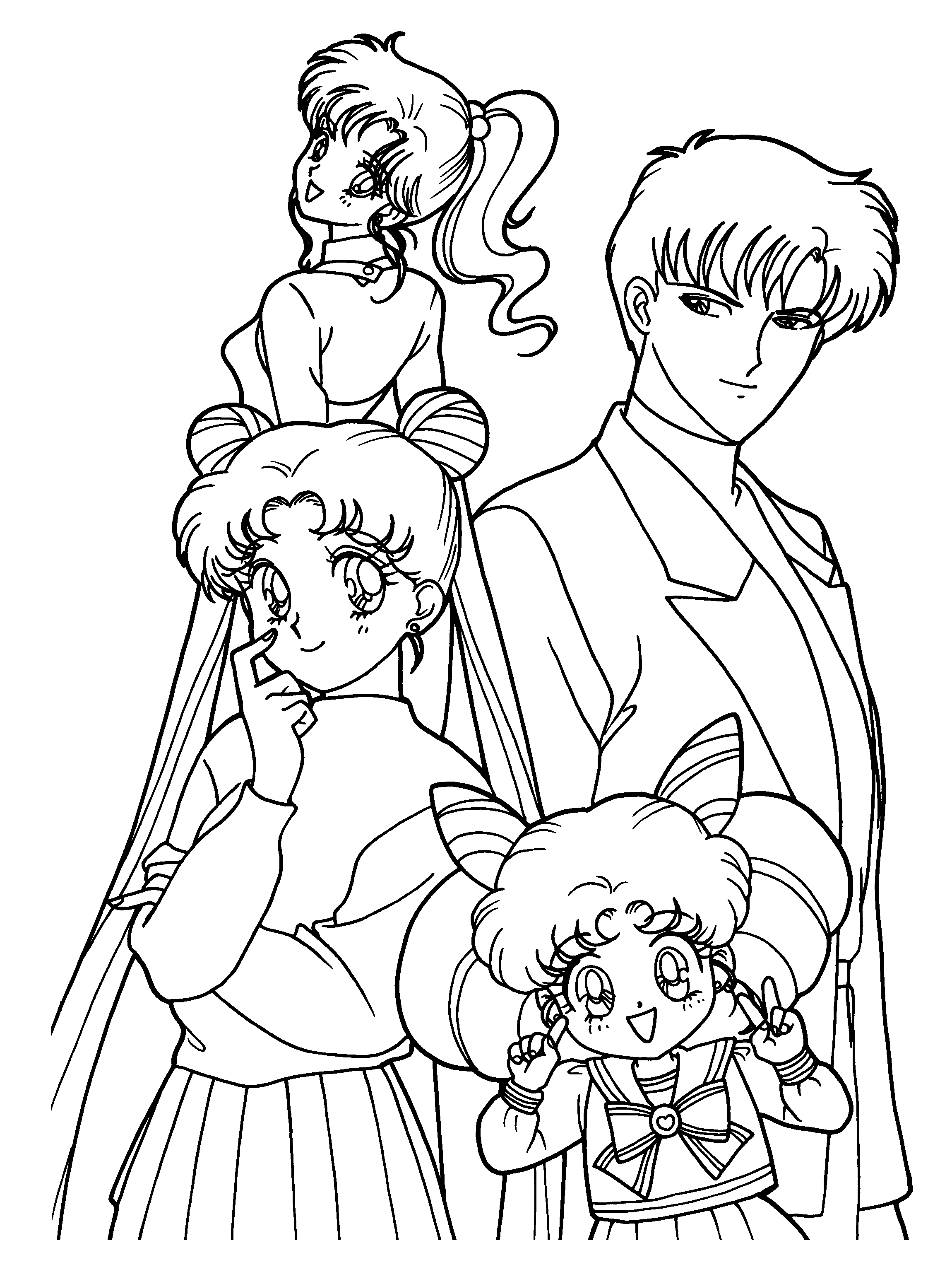 Página para colorir: Sailor Moon (desenhos animados) #50277 - Páginas para Colorir Imprimíveis Gratuitamente