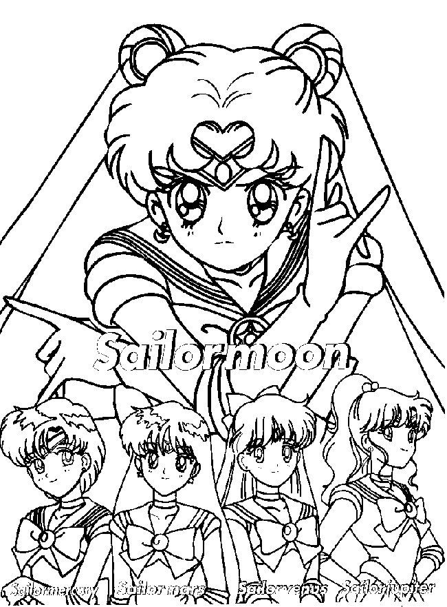 Página para colorir: Sailor Moon (desenhos animados) #50305 - Páginas para Colorir Imprimíveis Gratuitamente