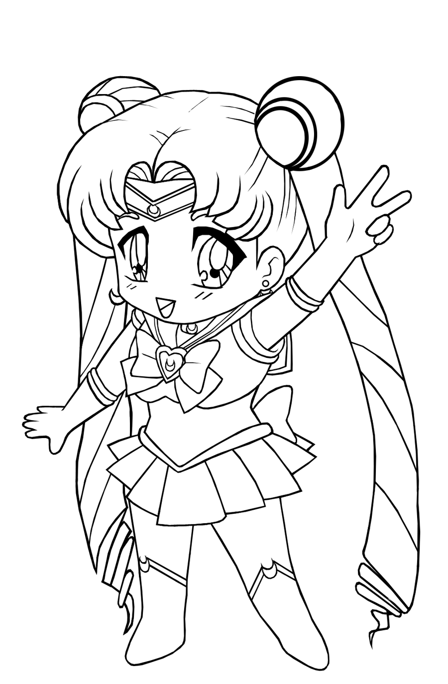 Página para colorir: Sailor Moon (desenhos animados) #50309 - Páginas para Colorir Imprimíveis Gratuitamente
