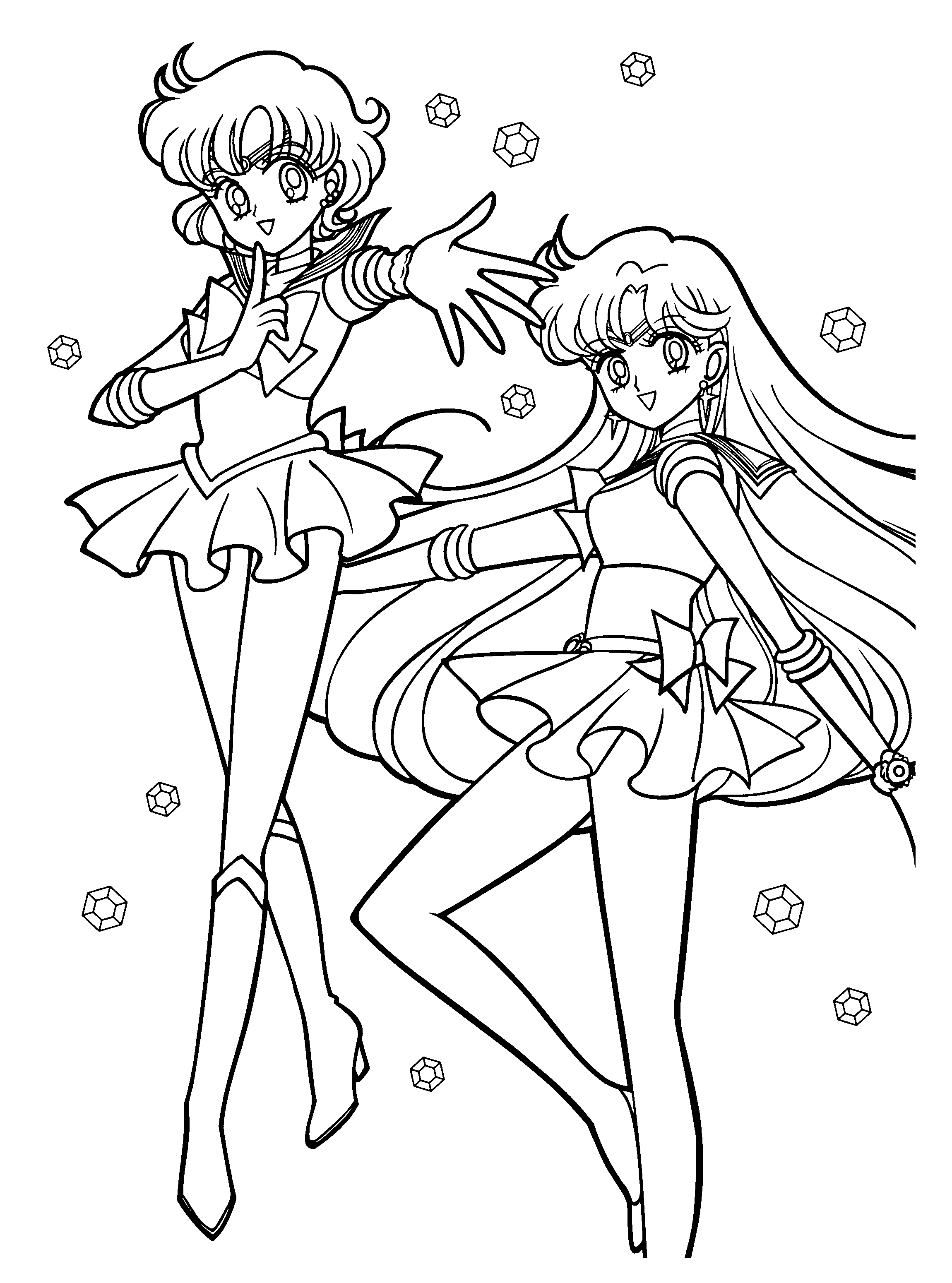 Página para colorir: Sailor Moon (desenhos animados) #50346 - Páginas para Colorir Imprimíveis Gratuitamente