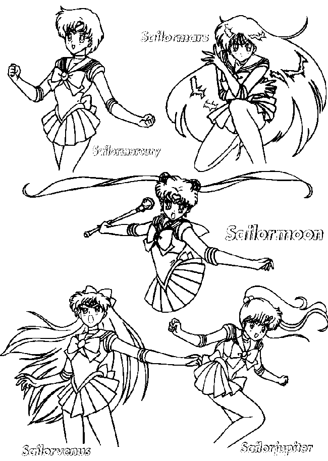 Página para colorir: Sailor Moon (desenhos animados) #50351 - Páginas para Colorir Imprimíveis Gratuitamente