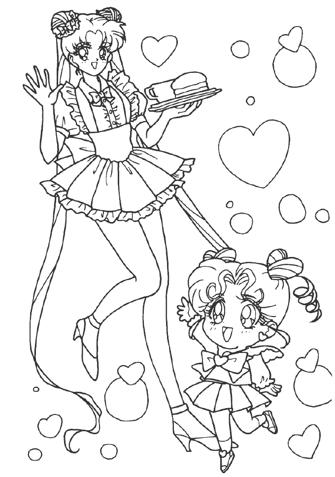 Página para colorir: Sailor Moon (desenhos animados) #50377 - Páginas para Colorir Imprimíveis Gratuitamente