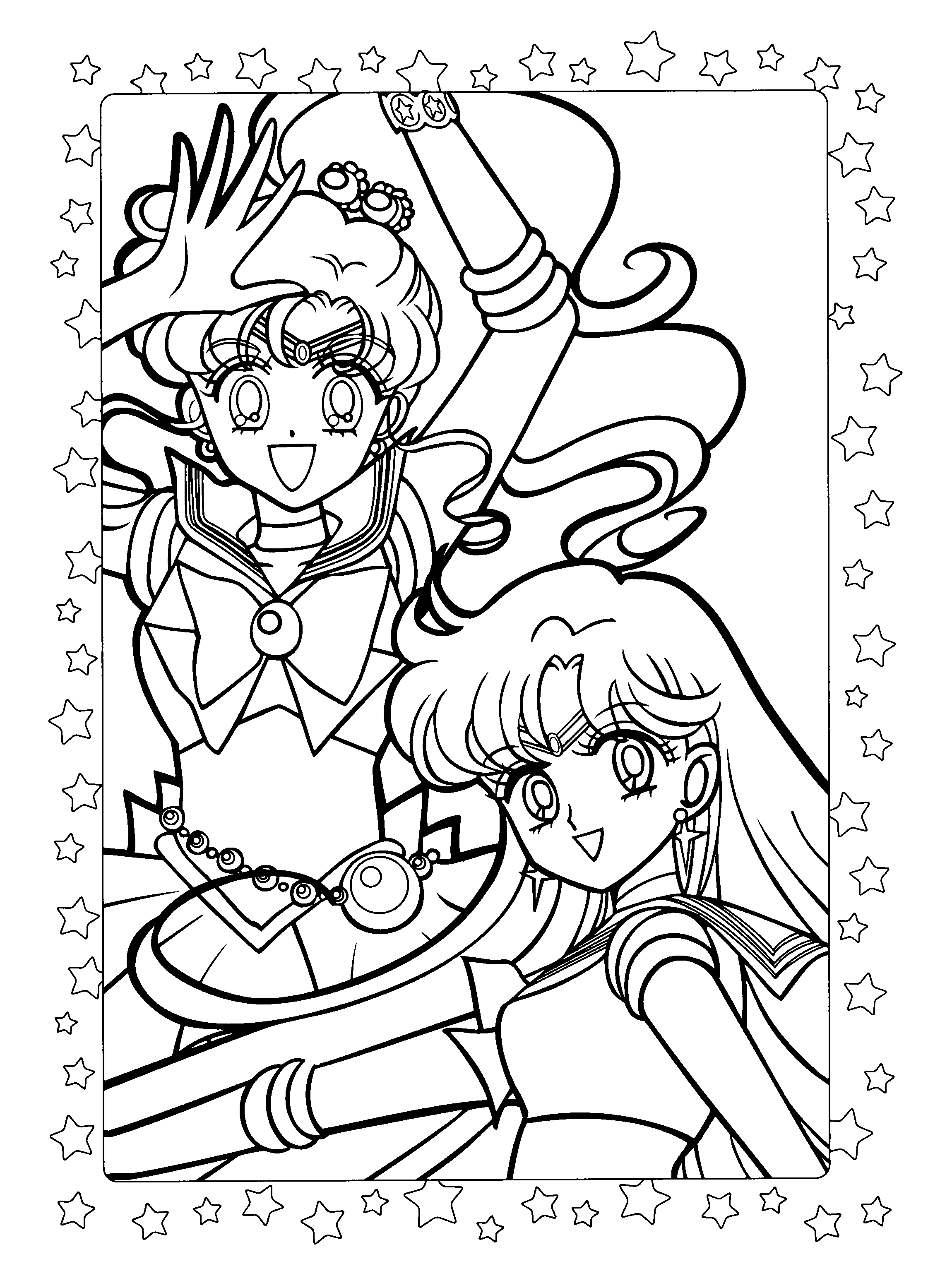 Página para colorir: Sailor Moon (desenhos animados) #50388 - Páginas para Colorir Imprimíveis Gratuitamente