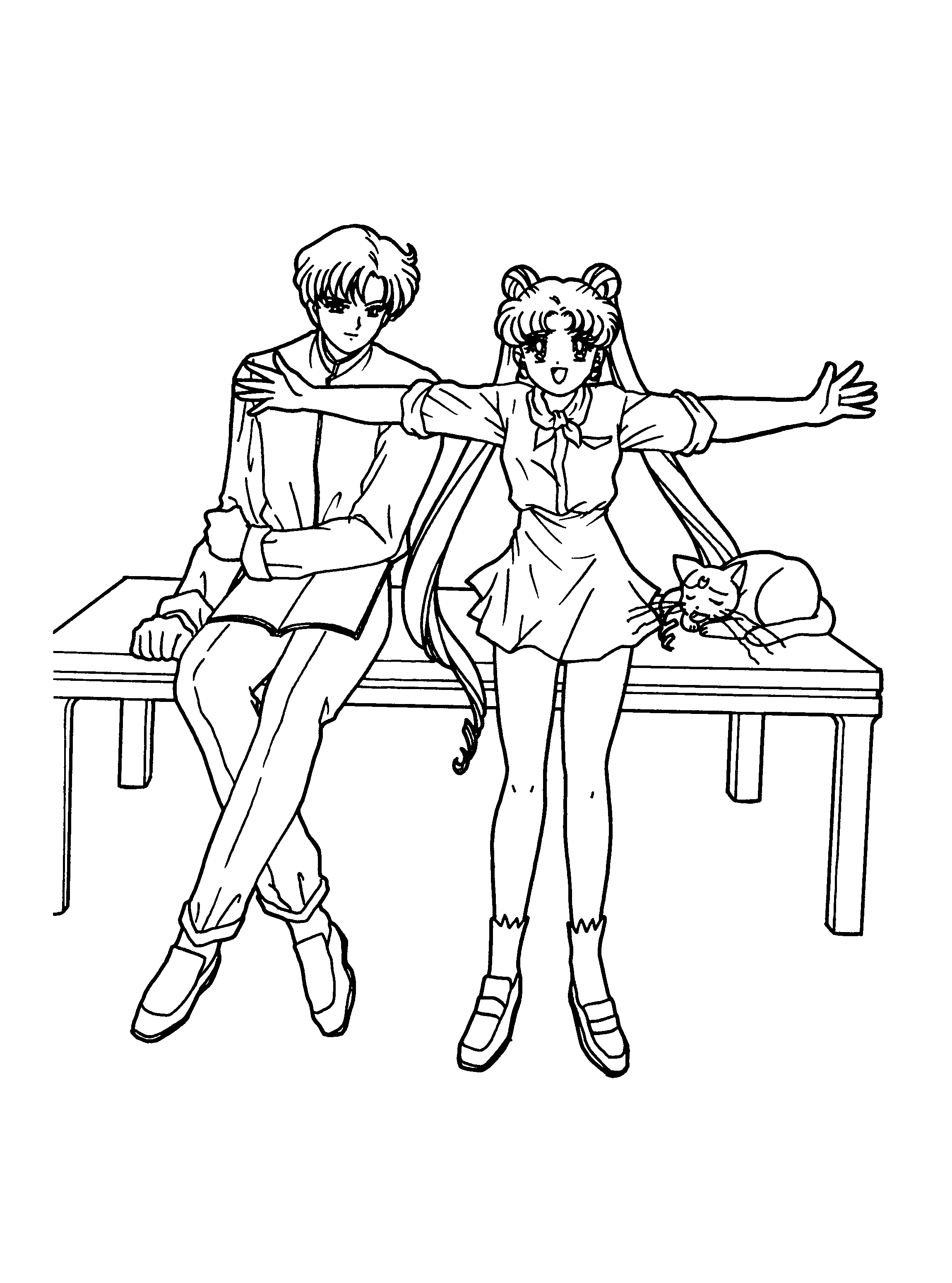 Página para colorir: Sailor Moon (desenhos animados) #50402 - Páginas para Colorir Imprimíveis Gratuitamente