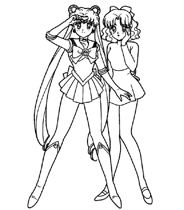 Página para colorir: Sailor Moon (desenhos animados) #50413 - Páginas para Colorir Imprimíveis Gratuitamente