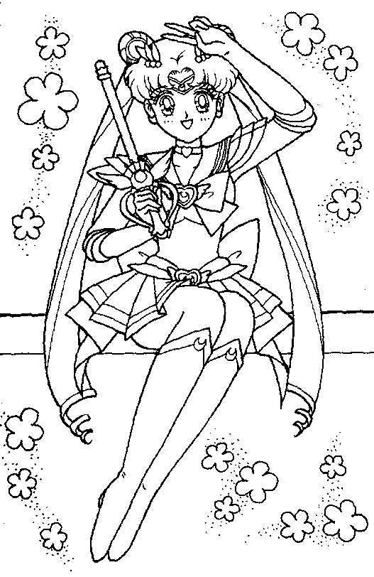 Página para colorir: Sailor Moon (desenhos animados) #50418 - Páginas para Colorir Imprimíveis Gratuitamente