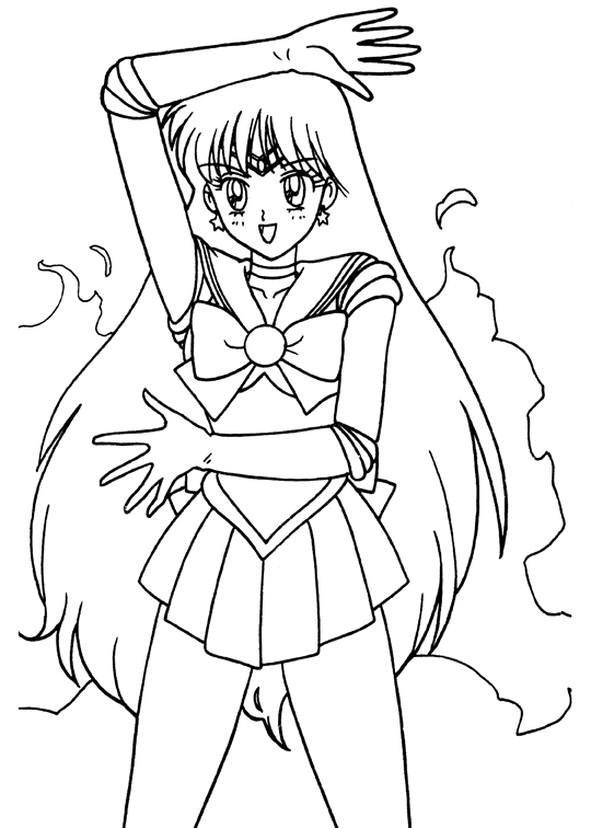 Página para colorir: Sailor Moon (desenhos animados) #50439 - Páginas para Colorir Imprimíveis Gratuitamente