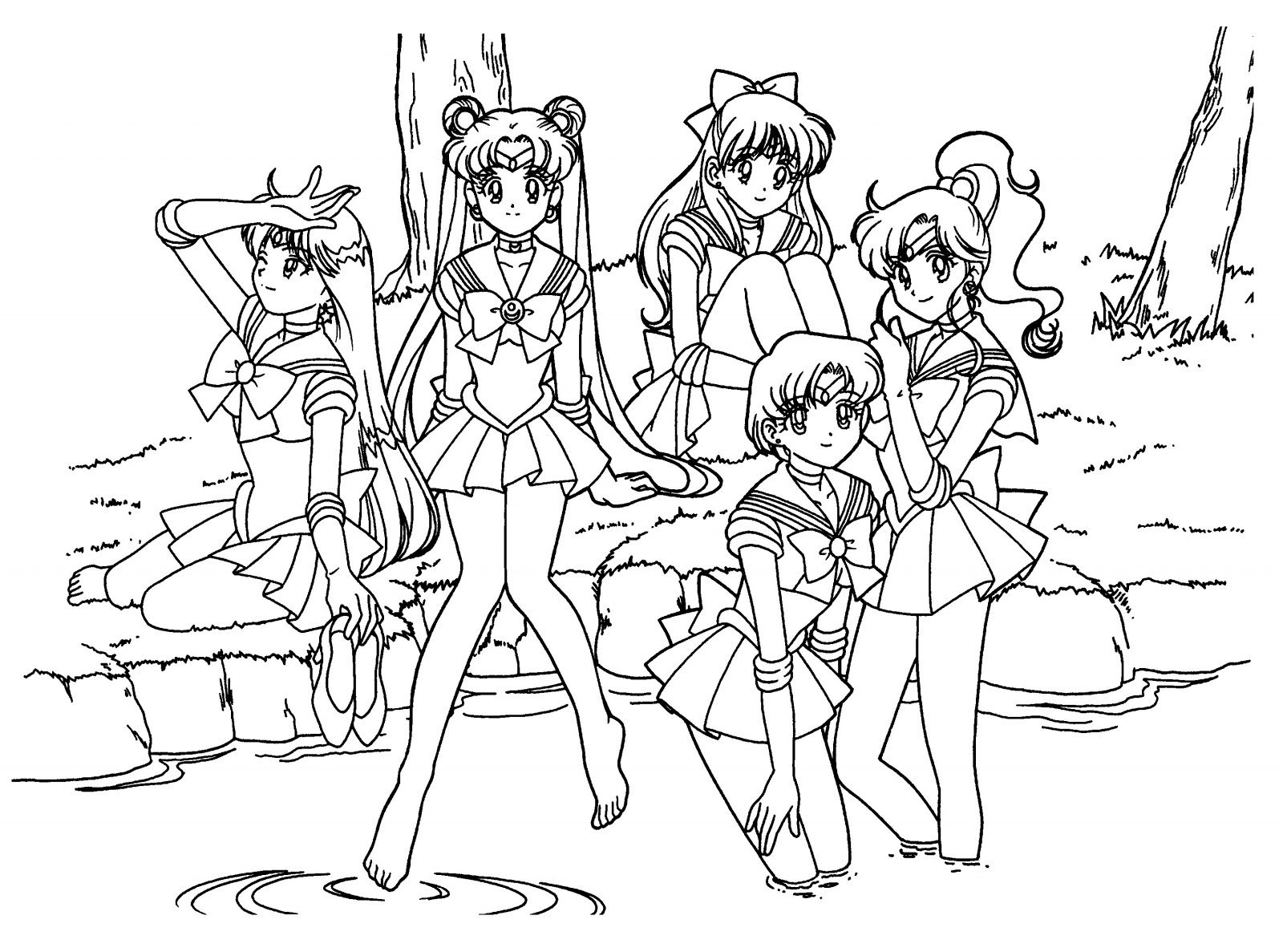 Página para colorir: Sailor Moon (desenhos animados) #50440 - Páginas para Colorir Imprimíveis Gratuitamente