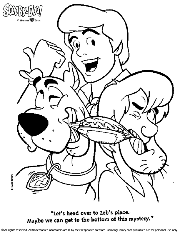 Página para colorir: scooby-doo (desenhos animados) #31471 - Páginas para Colorir Imprimíveis Gratuitamente