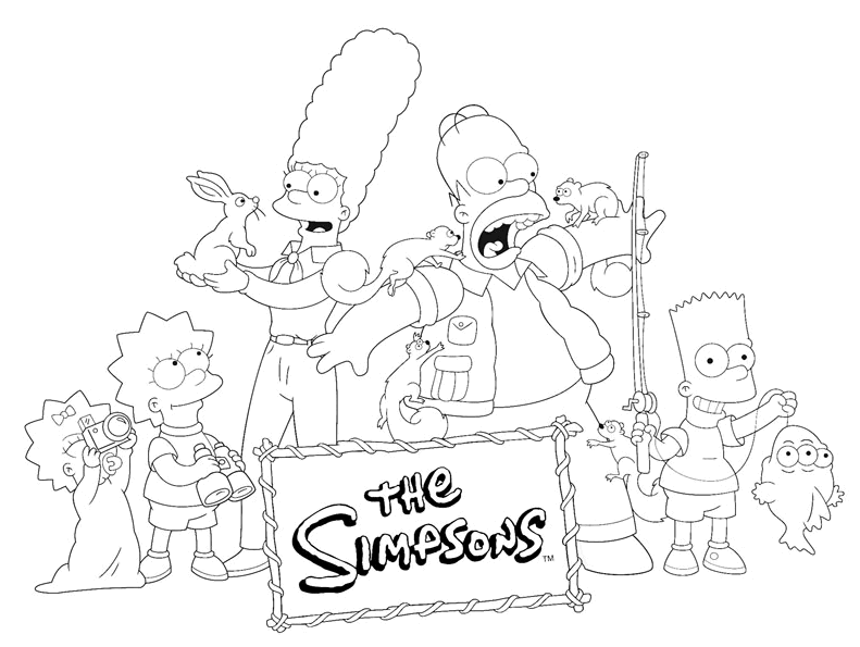 Página para colorir: simpsons (desenhos animados) #23826 - Páginas para Colorir Imprimíveis Gratuitamente