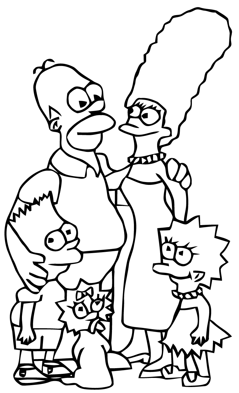 Página para colorir: simpsons (desenhos animados) #23840 - Páginas para Colorir Imprimíveis Gratuitamente