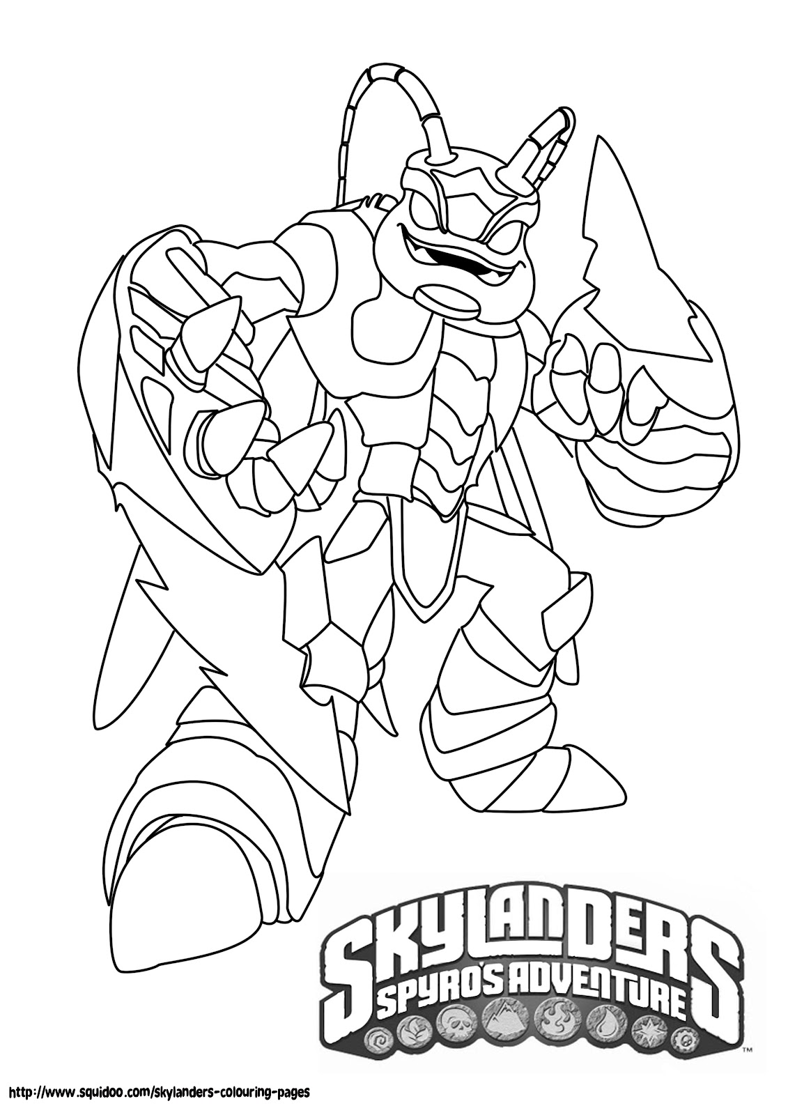 Página para colorir: Skylanders (desenhos animados) #43395 - Páginas para Colorir Imprimíveis Gratuitamente
