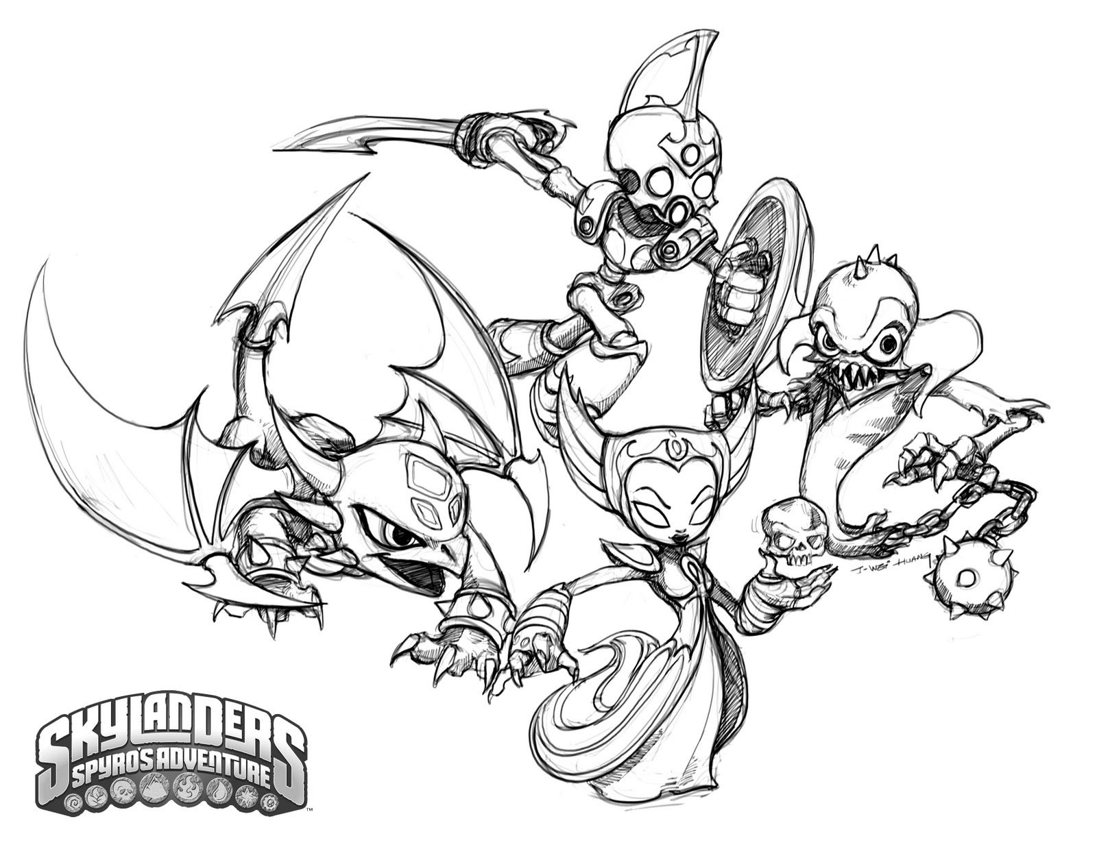 Página para colorir: Skylanders (desenhos animados) #43407 - Páginas para Colorir Imprimíveis Gratuitamente