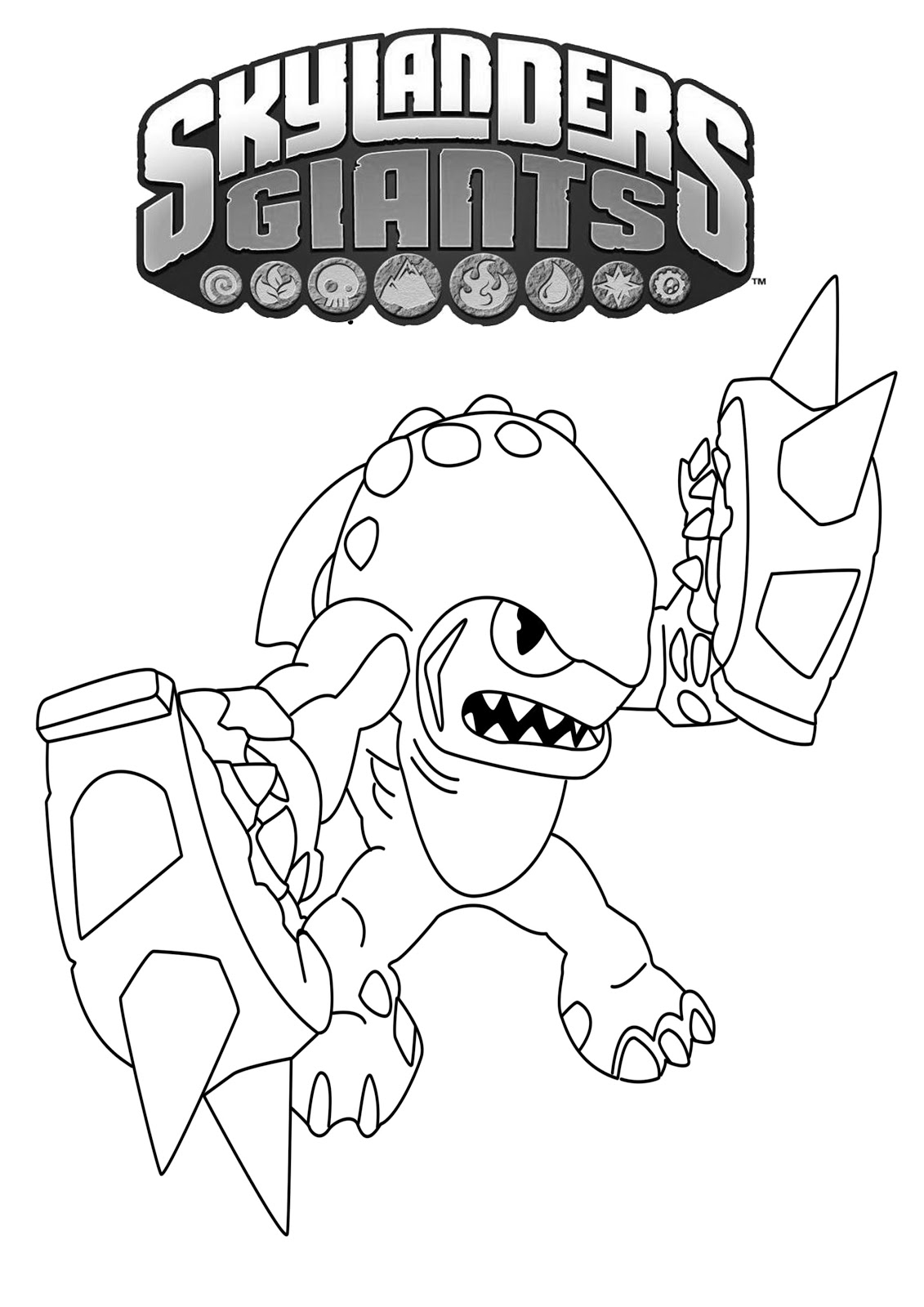 Página para colorir: Skylanders (desenhos animados) #43438 - Páginas para Colorir Imprimíveis Gratuitamente