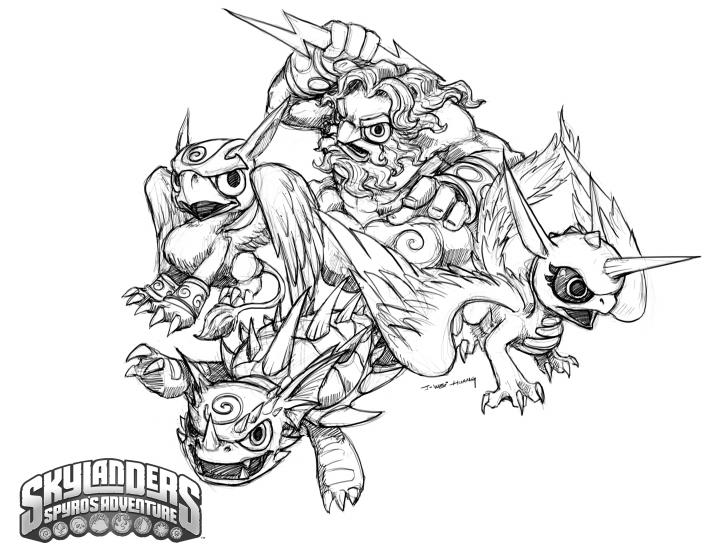 Página para colorir: Skylanders (desenhos animados) #43568 - Páginas para Colorir Imprimíveis Gratuitamente