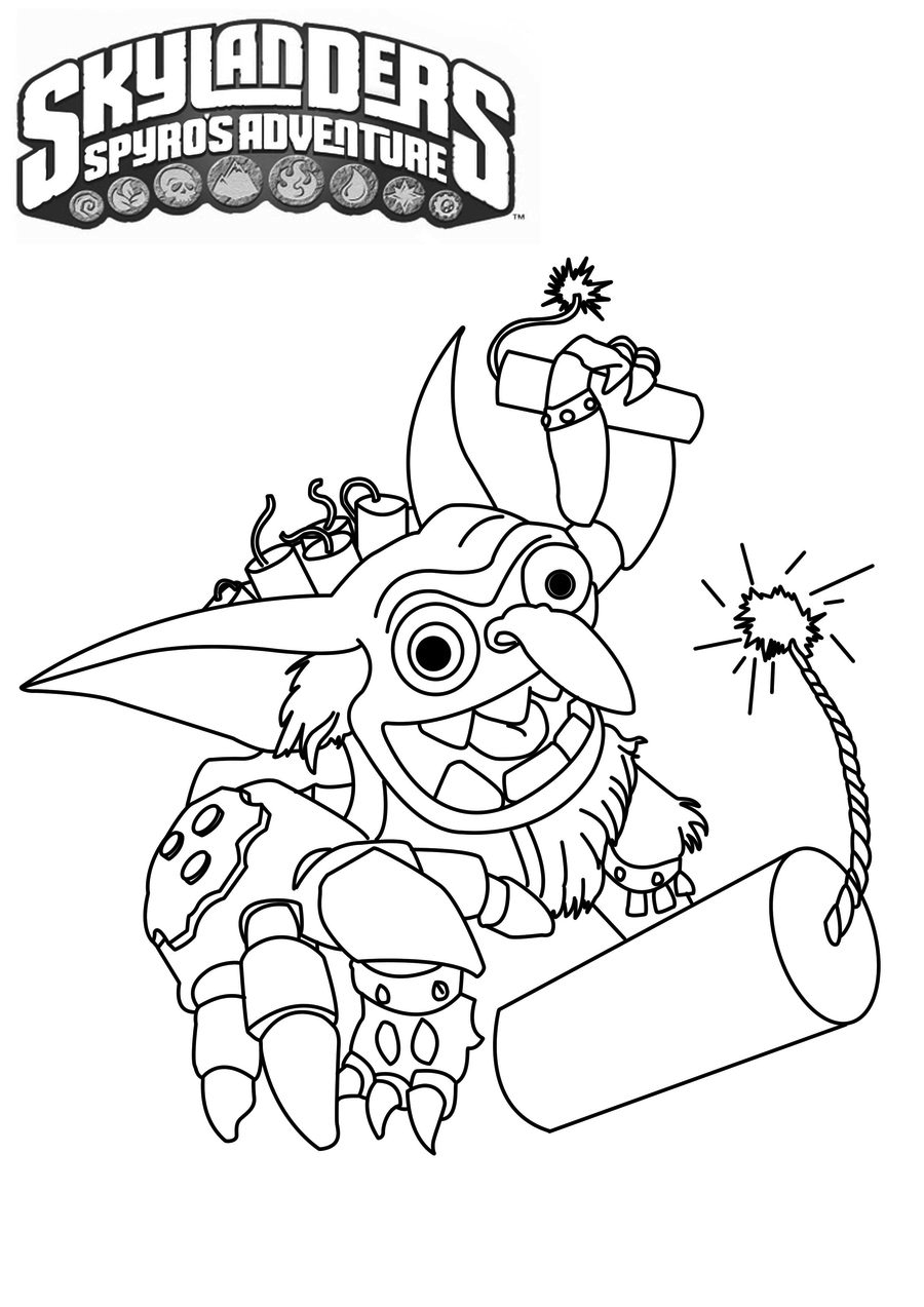 Página para colorir: Skylanders (desenhos animados) #43572 - Páginas para Colorir Imprimíveis Gratuitamente