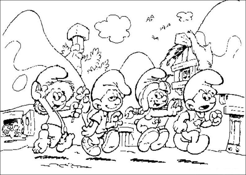 Página para colorir: Smurfs (desenhos animados) #34598 - Páginas para Colorir Imprimíveis Gratuitamente