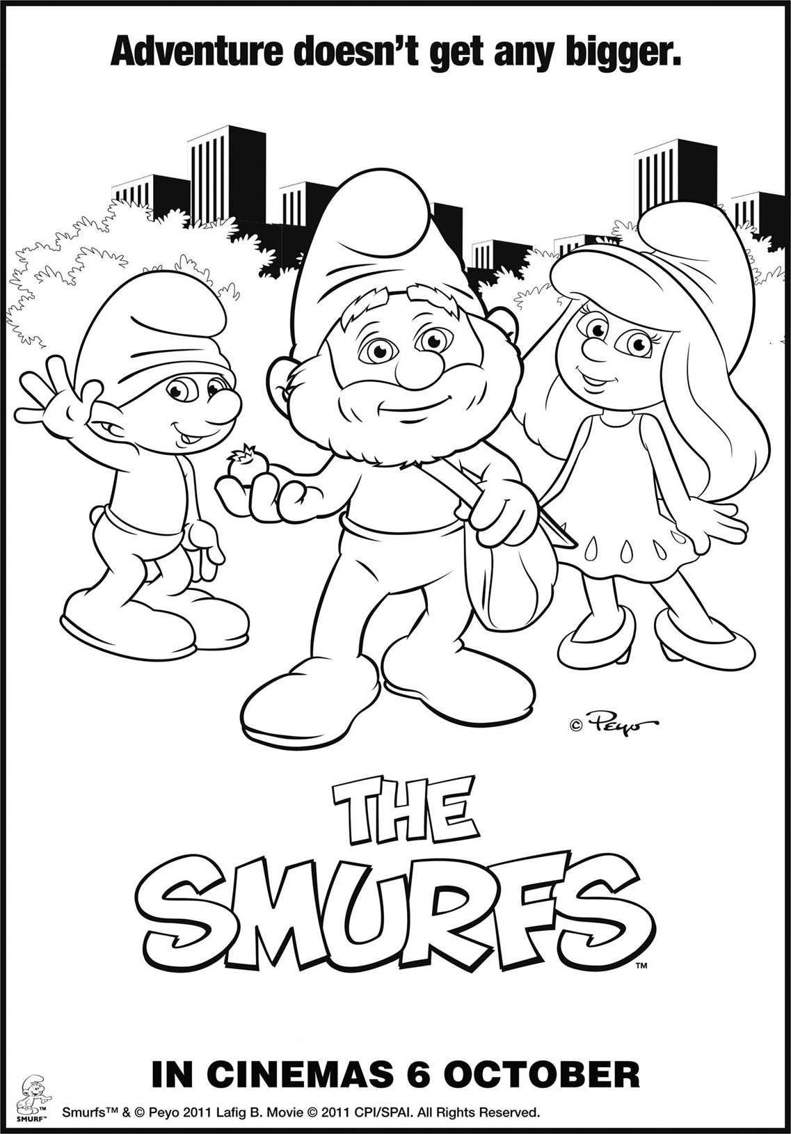 Página para colorir: Smurfs (desenhos animados) #34668 - Páginas para Colorir Imprimíveis Gratuitamente