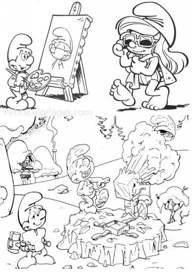 Página para colorir: Smurfs (desenhos animados) #34781 - Páginas para Colorir Imprimíveis Gratuitamente