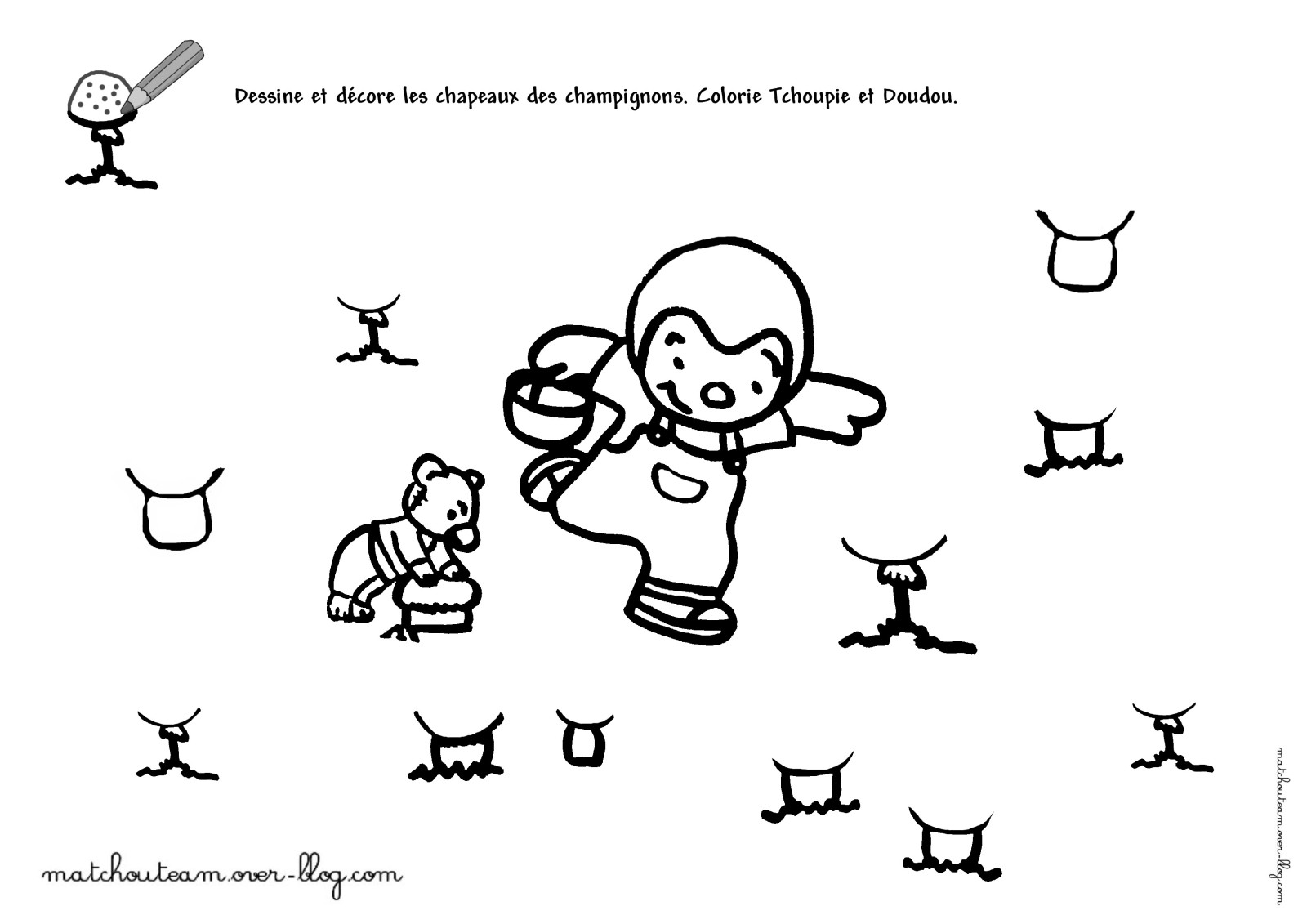 Página para colorir: T'choupi e Doudou (desenhos animados) #34147 - Páginas para Colorir Imprimíveis Gratuitamente