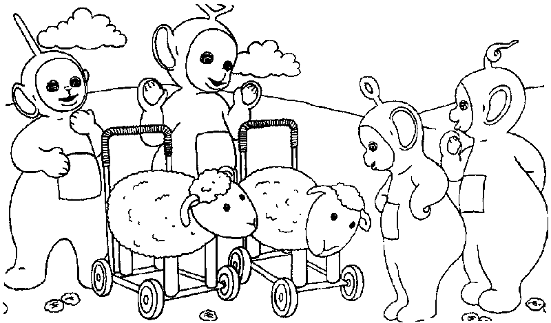 Página para colorir: Teletubbies (desenhos animados) #49731 - Páginas para Colorir Imprimíveis Gratuitamente