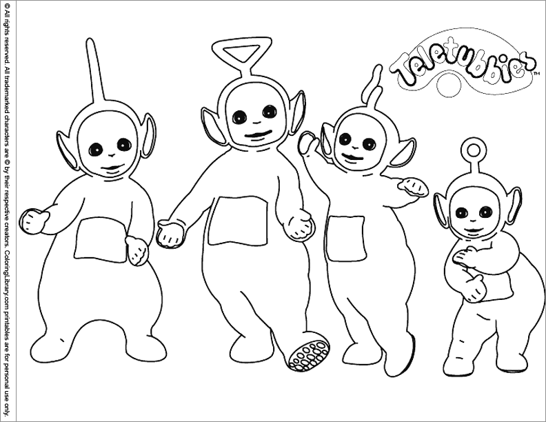 Página para colorir: Teletubbies (desenhos animados) #49810 - Páginas para Colorir Imprimíveis Gratuitamente