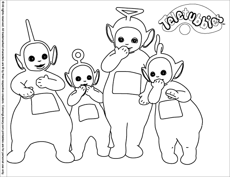 Página para colorir: Teletubbies (desenhos animados) #49829 - Páginas para Colorir Imprimíveis Gratuitamente