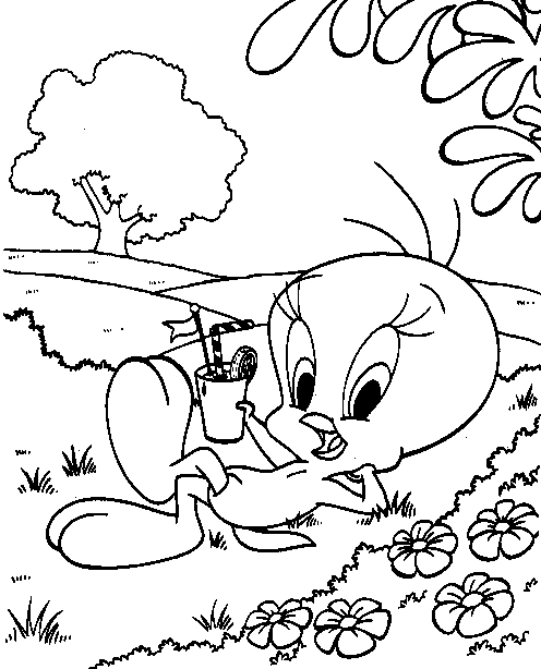 Página para colorir: Titi e grosminete (desenhos animados) #29228 - Páginas para Colorir Imprimíveis Gratuitamente