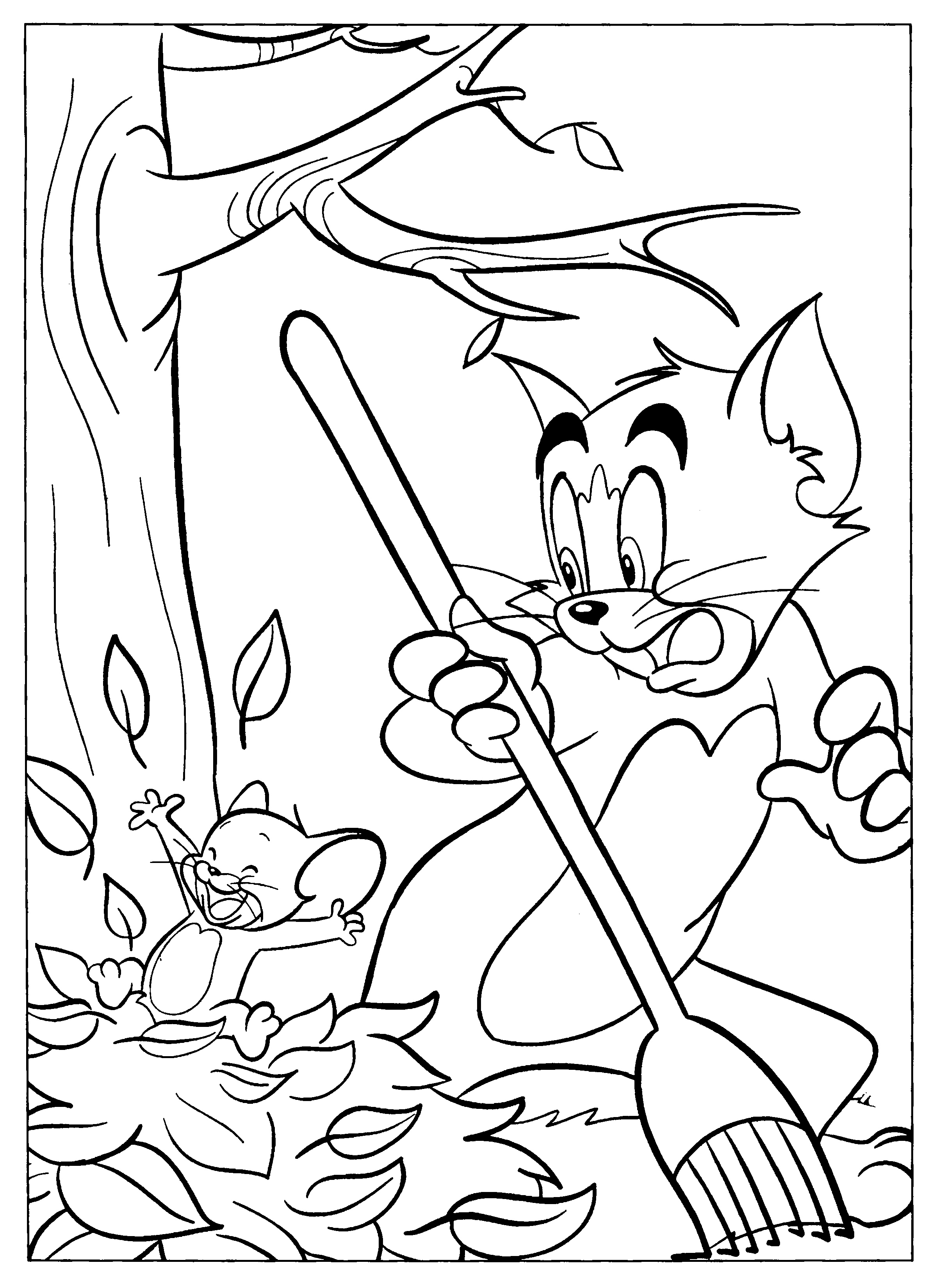 Página para colorir: tom e Jerry (desenhos animados) #24194 - Páginas para Colorir Imprimíveis Gratuitamente