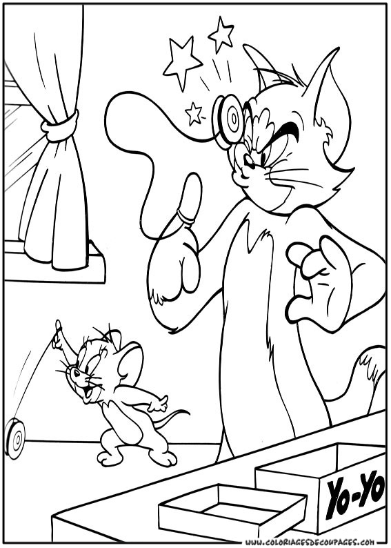 Página para colorir: tom e Jerry (desenhos animados) #24222 - Páginas para Colorir Imprimíveis Gratuitamente
