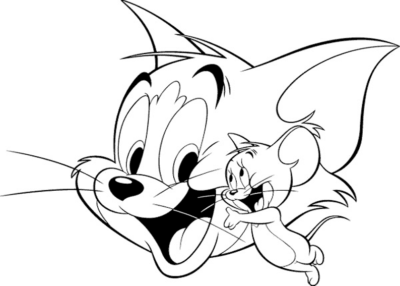 Página para colorir: tom e Jerry (desenhos animados) #24233 - Páginas para Colorir Imprimíveis Gratuitamente
