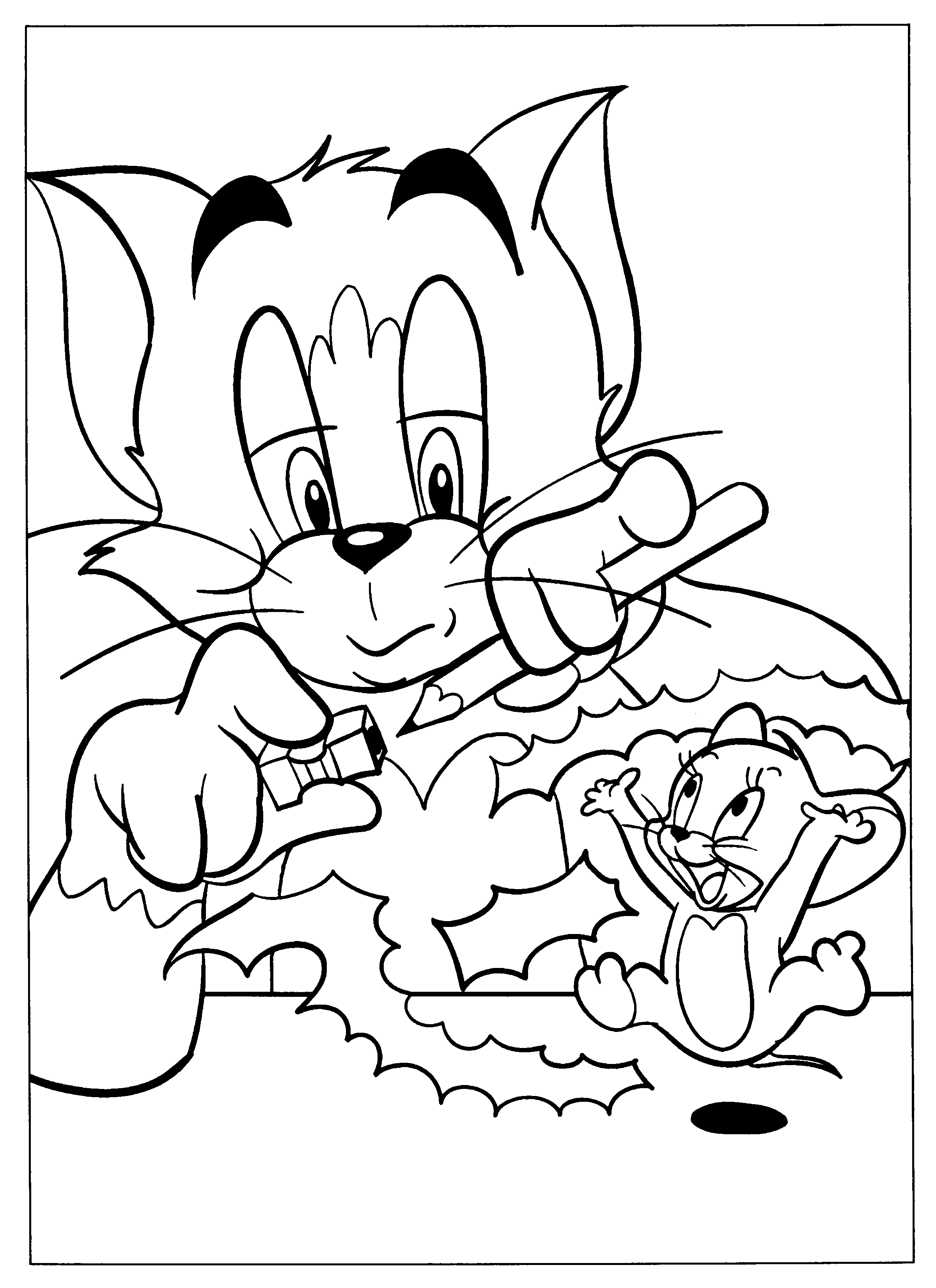 Página para colorir: tom e Jerry (desenhos animados) #24237 - Páginas para Colorir Imprimíveis Gratuitamente