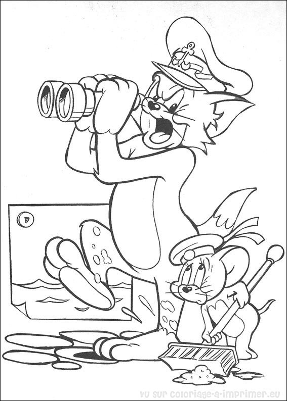 Página para colorir: tom e Jerry (desenhos animados) #24257 - Páginas para Colorir Imprimíveis Gratuitamente