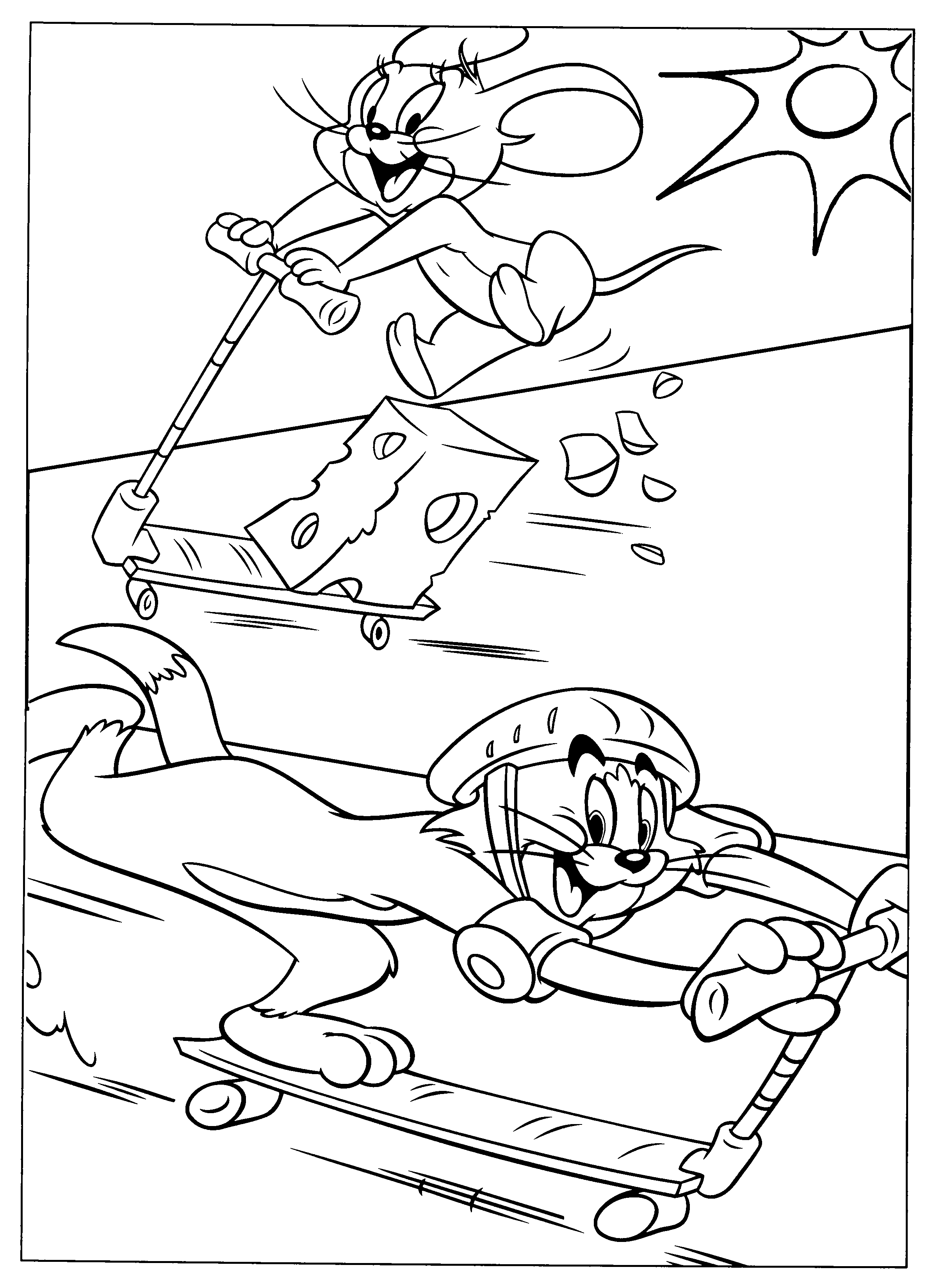 Página para colorir: tom e Jerry (desenhos animados) #24261 - Páginas para Colorir Imprimíveis Gratuitamente