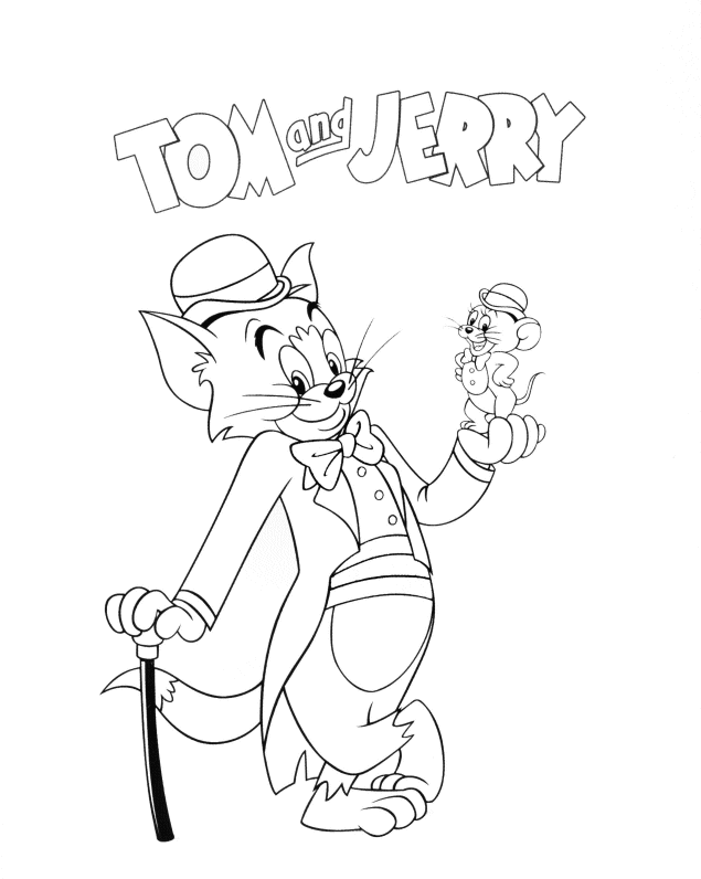 Página para colorir: tom e Jerry (desenhos animados) #24276 - Páginas para Colorir Imprimíveis Gratuitamente