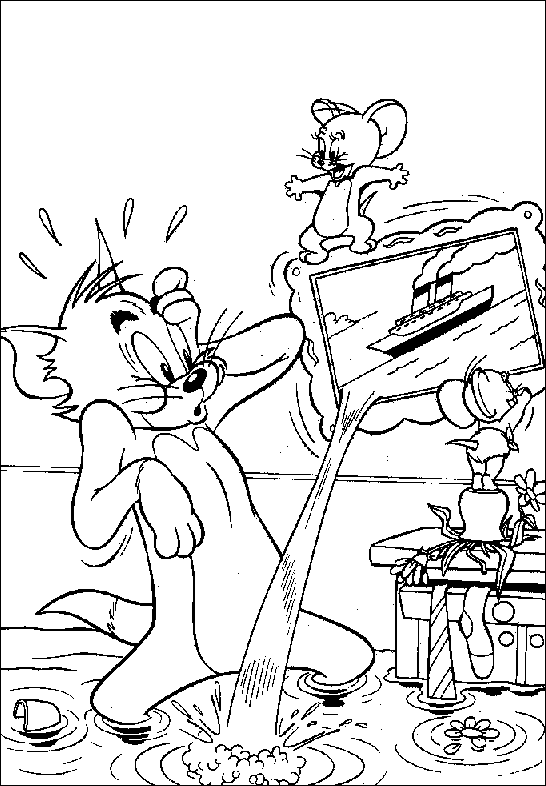 Página para colorir: tom e Jerry (desenhos animados) #24296 - Páginas para Colorir Imprimíveis Gratuitamente