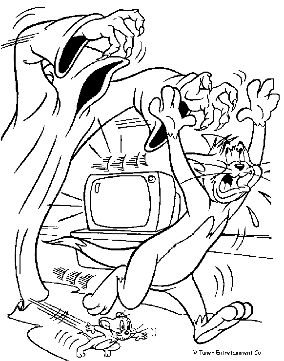 Página para colorir: tom e Jerry (desenhos animados) #24309 - Páginas para Colorir Imprimíveis Gratuitamente