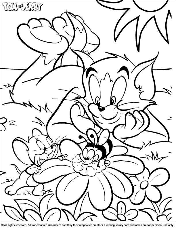 Página para colorir: tom e Jerry (desenhos animados) #24317 - Páginas para Colorir Imprimíveis Gratuitamente