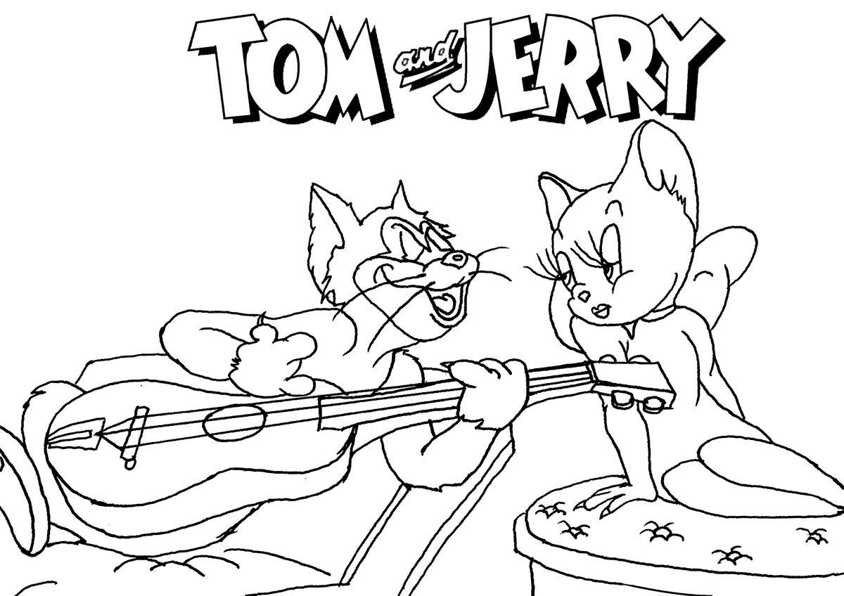 Página para colorir: tom e Jerry (desenhos animados) #24327 - Páginas para Colorir Imprimíveis Gratuitamente