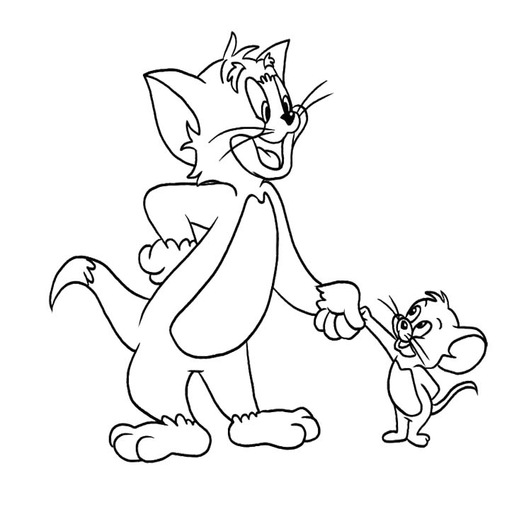 Página para colorir: tom e Jerry (desenhos animados) #24340 - Páginas para Colorir Imprimíveis Gratuitamente