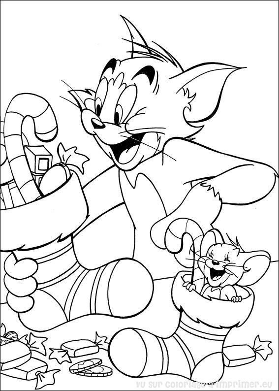 Página para colorir: tom e Jerry (desenhos animados) #24358 - Páginas para Colorir Imprimíveis Gratuitamente